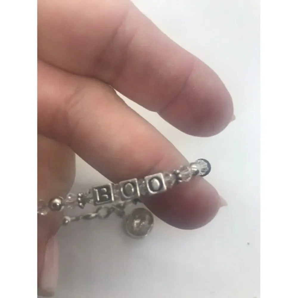 Halloween Child's‎ Bracelet w/sterling pumpkin